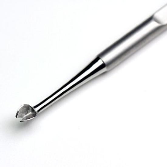 Deutsches AXiON Edelstahl Nagelhautschieber mit Premium Rauch Finish Schere/Drücker #slg007831fba