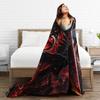 Uchiha Itachi Super Warm Blankets  Kids Plush Throw Blanket Novelty Outdoor Flannel Bedspread Sofa Bed Cover