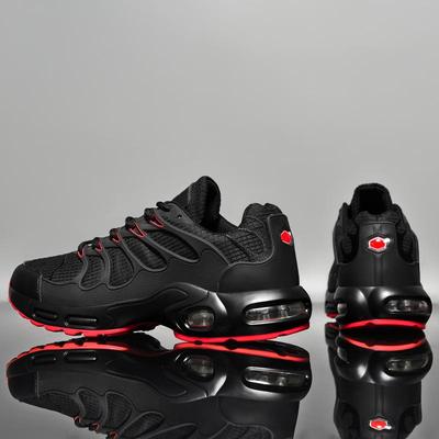 Almofada de ar tênis de corrida dos homens respirável corredor leve malha vamp tênis sapatos caminhada tênis masculino sapato ao ar livre