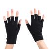 UV Nail Gloves Fluorescent Black Fingerless Anti Black UV Light Nail Protective Gloves Nail Tools