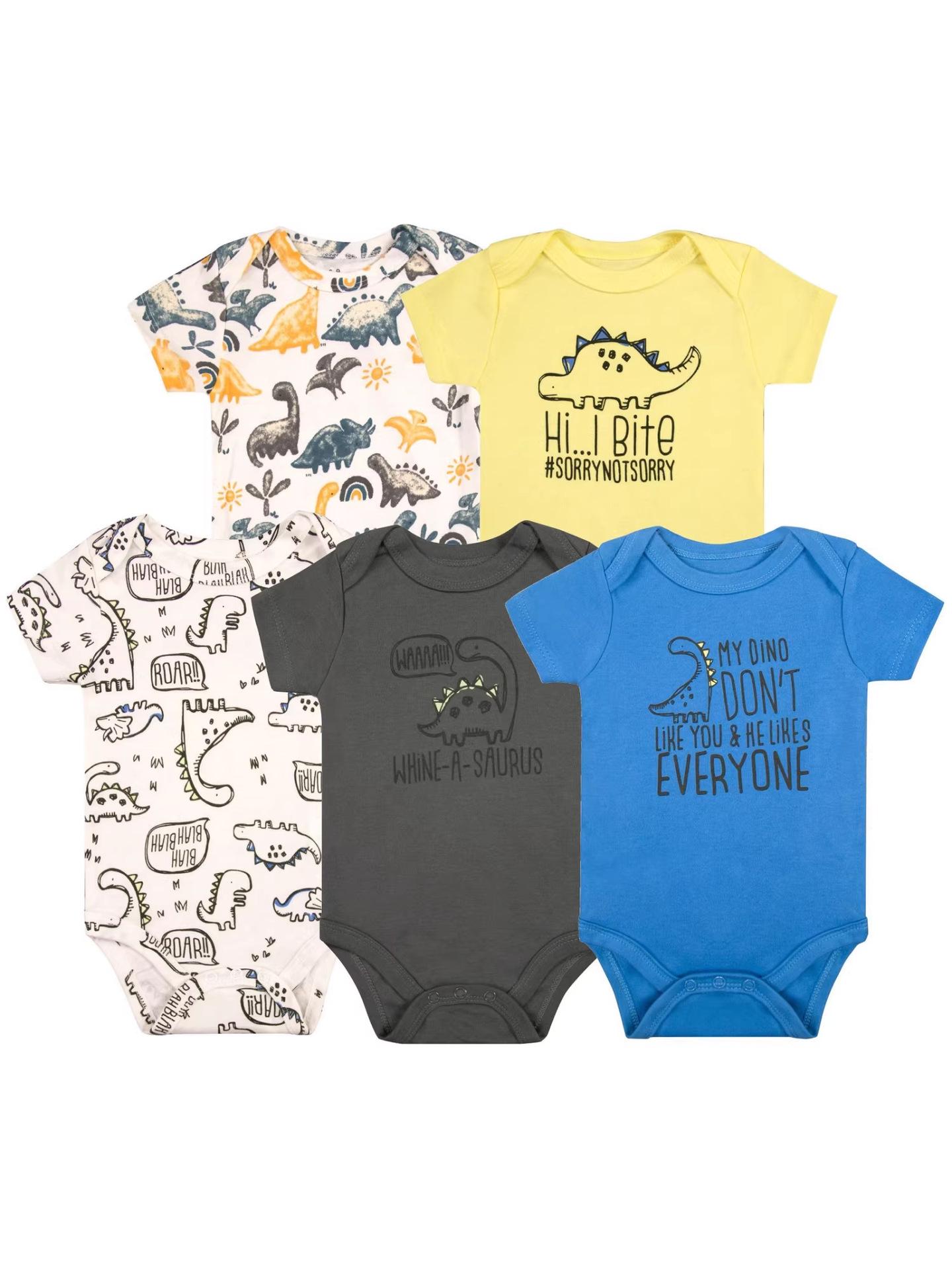 

Summer Infant Cotton Romper Bodysuit with Snap Crotch 12 months