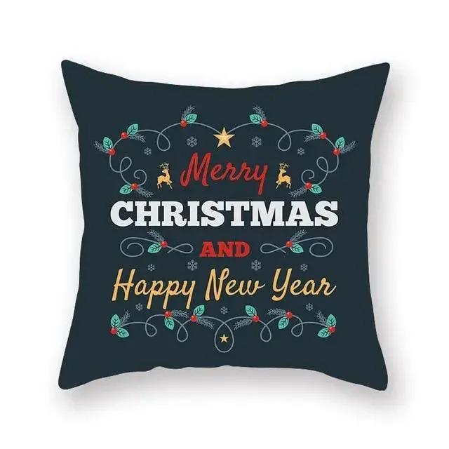 Christmas Themed Pillowcases Car Accessories Office Santa Claus Guest Sofa Home Pillowcases