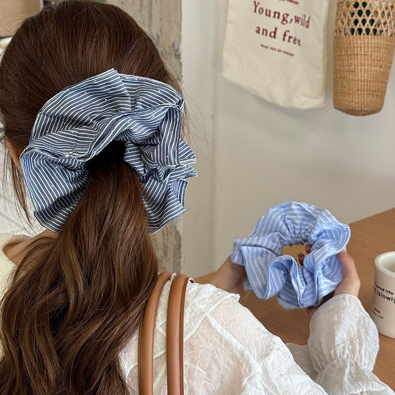 Scrunchies Hair Bands Elastic Accessories for Women Girl Rubber Korean Fascinators Elegant Rhinestone Designer Vintage Fashion
