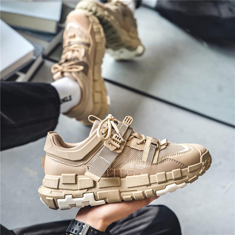 

Низкие мужские кроссовки, весенняя дышащая повседневная обувь в стиле поп для мужчин 39–45 43 хаки