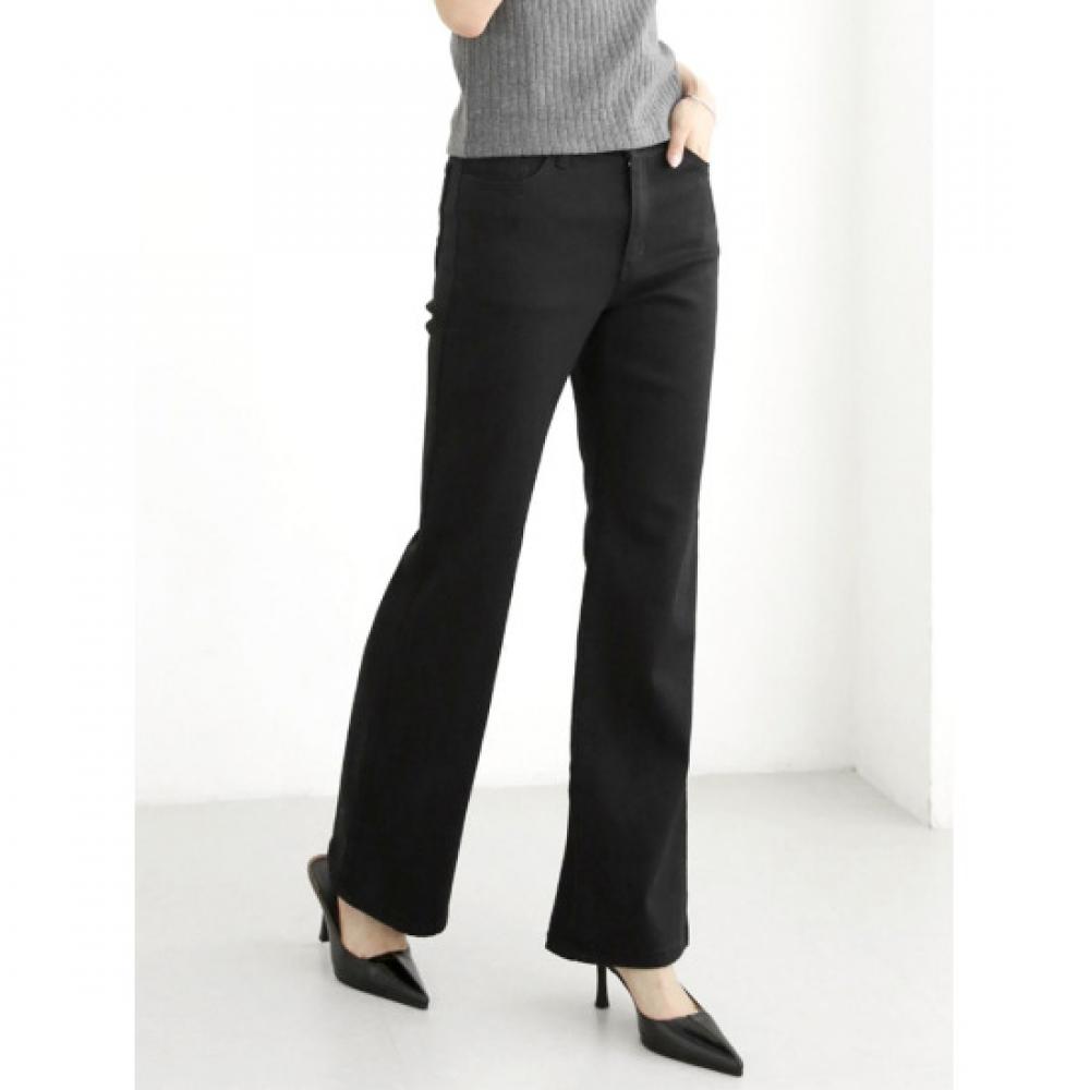 Shop   Women S Korean Made All Day Comfort Hidden elaStic Denim pantS 3 StyleS