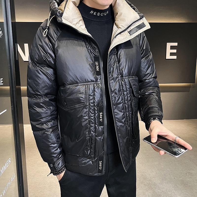 Down Jacket Men's 2025 New Handsome White Duck Down Cold-resistant and Warm Thickened Thin and Light Hooded Winter Jacket
