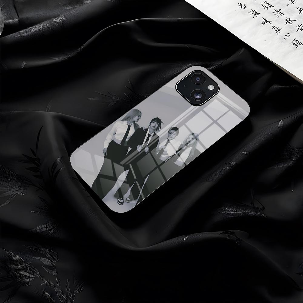 Kpop Girl Group Kiss Of Life Phone Case For IPhone 17 Pro Max 16 15 14 Pro Max 13 11 Plus Glass Cover