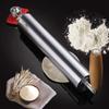 1pc Adjustable Rolling Pin, 304 Stainless Steel Heavy Duty Kitchen Rolling Pin with Ergonomic Handle for Perfectly Shaped Pastries, Dumplings