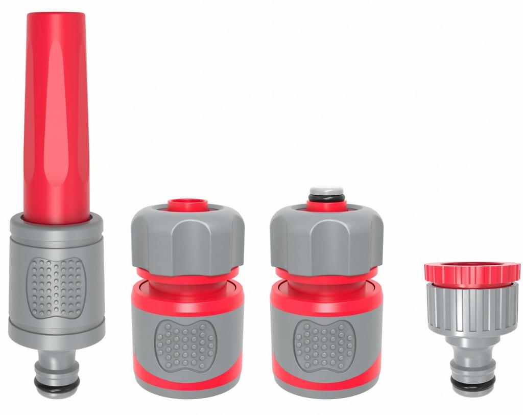Awtools Zestaw Zraszający 4Cz. 1/2"Gumowy Uchwyt