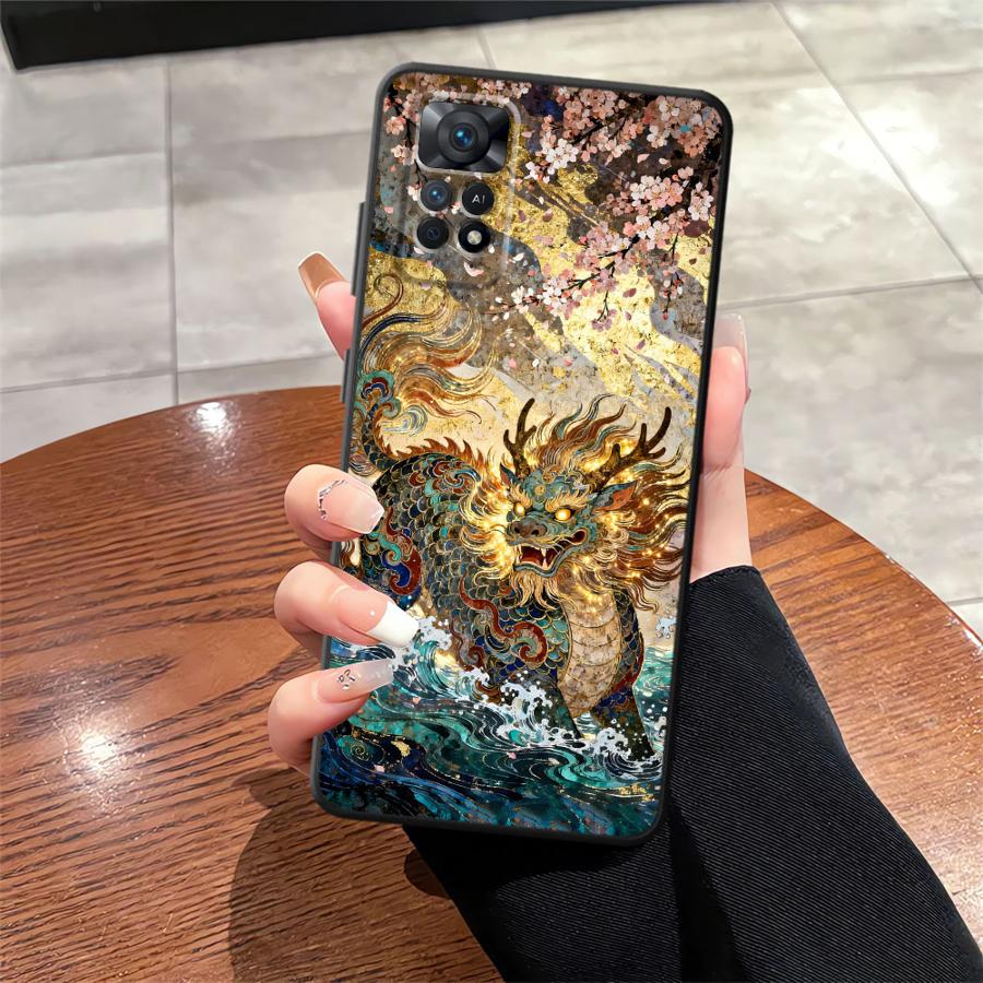Cool Dragon Funda Phone Cover Case for Xiaomi Redmi Note 10S 9S 9 12 Pro 14 13 Pro Plus 10 11 11s 12s 7 8