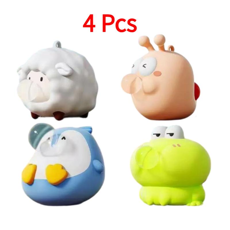 Cartoon Animal Bubble Blowing Decompression Toy For Children Pet Puffs Bubbles Pinch Artifact Soft Toys For Stress Relief