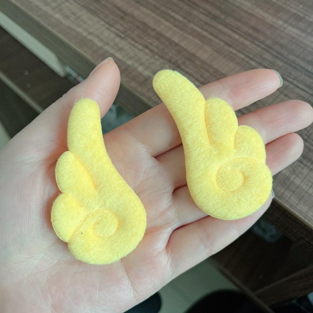 2 ks Plyšová Cosplay Sponka do vlasů Jednobarevná Sponka typu Duckbill Nová Sponka do vlasů s andělskými křídly Pro Dívky