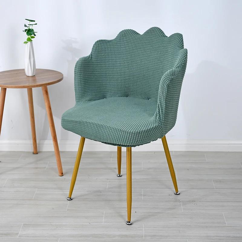 

Makeup Chair Sofa Petal Chair Cover Elastic Polar Fleece High Arm Chair Stool Covers for Girls Bedroom Home Reading Room Decor
