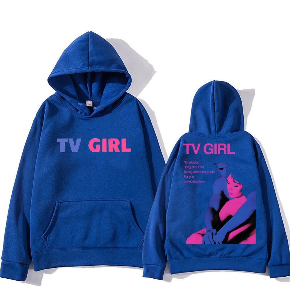 TV Girl Hoodeds With Hooded Harajuku Casual Retro Sweatshirt for Autumn/Winter Fleece Clothing Sudaderas Hoody