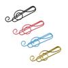 20PCS/Set Music Note Music Note Metal Paper Clips Metal Music Note Shaped Paper Clip  Books