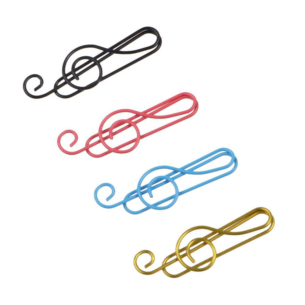 20PCS/Set Music Note Music Note Metal Paper Clips Metal Music Note Shaped Paper Clip Books