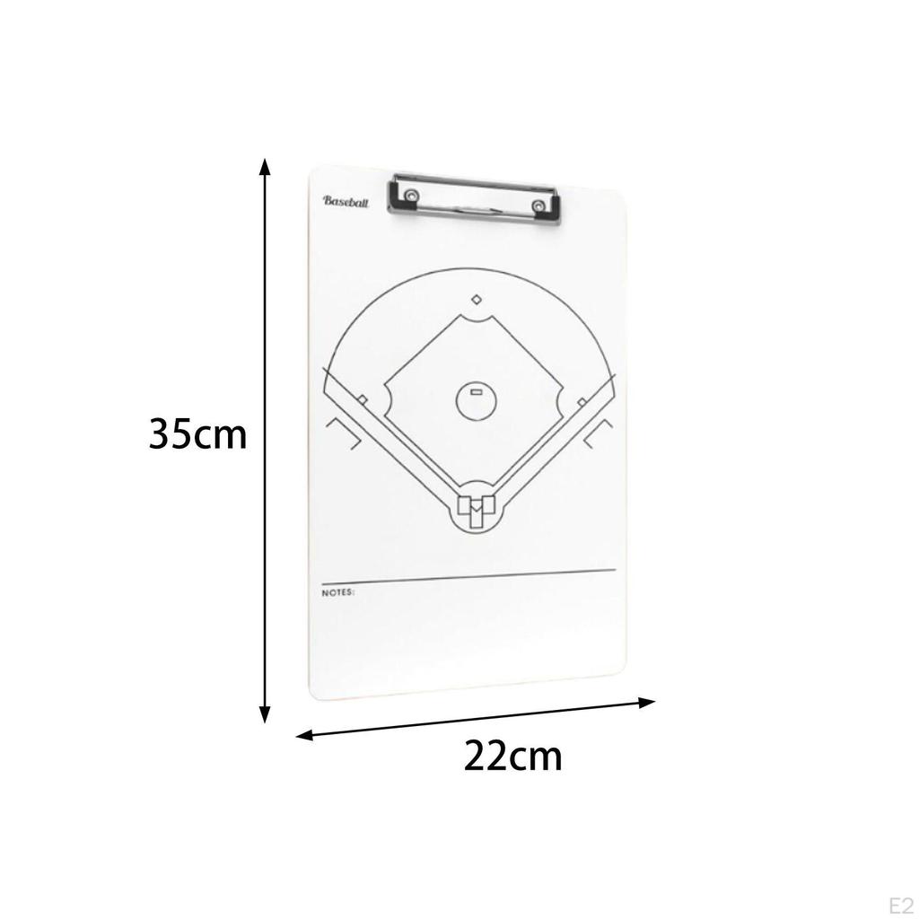 Baseball Dry Erase Board Training Equipment Coaches Gift Double Sided Coaching Accessories