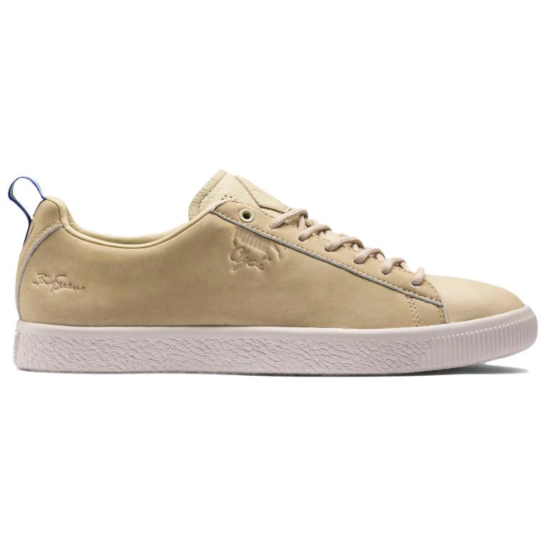 Big Sean Clyde x PUMA Clyde Abrasion Resistant Low top Skateboard Shoes Men's Khaki 367411-01