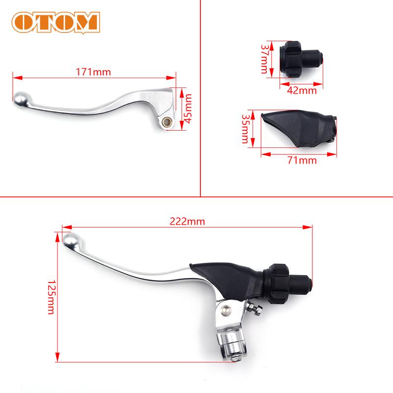 OTOM Motorcycle Clutch Lever Assembly Adjustable Hand Dustproof Rubber Sleeve Kit For YAMAHA YZ85 YZ125 YZ250F YZ450F 2009-2024