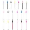 25pcs Disposable Water Drop Mascara Brush Set - Mini Colored Wand Nylon Head Eyelash Comb