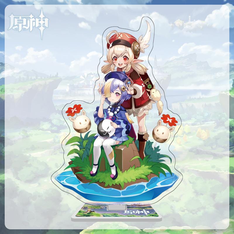 16cm Height Acrylic Large Stand-up Display Featuring Characters From Mondstadt and Liyue In Genshin