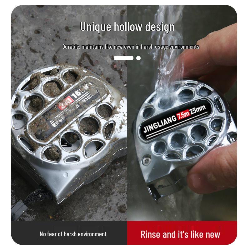 Waterproof, Industrial-Grade Tape Measure: Stainless Steel, High Precision, Anti-fall, Anti-rust, Wear-resistant; Available in 3m and 5m.