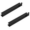 BHBL 2PCS Towel Holder No Drilling Self-Adhesive Towel Rail Black Stainless Steel Bath Towel Holder Adhesive with Hooks