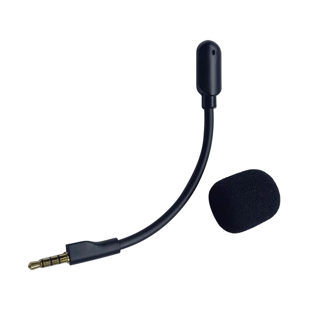 Detachable 3.5mm Boom Microphone for Steelseries Arctis1 Gaming Headsets Foam Covered Microphone Easy To Install