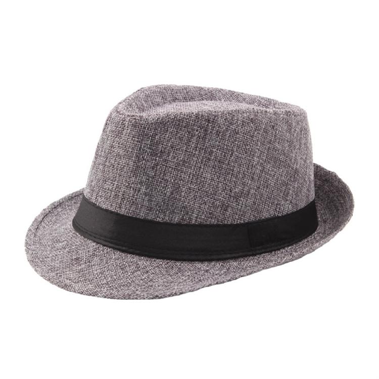 Short Brim Fedora Hats Classic Hat with Bands Solid Color One Size Fit Most