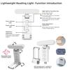 1PC USB rechargeable clip-on book light Desktop small reading light Portable night light for room decoration