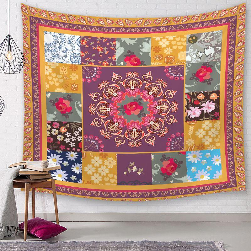 Elegant Wall Hanging Tapestries Flower City Printed Home Decoration Blanket For All Occasions