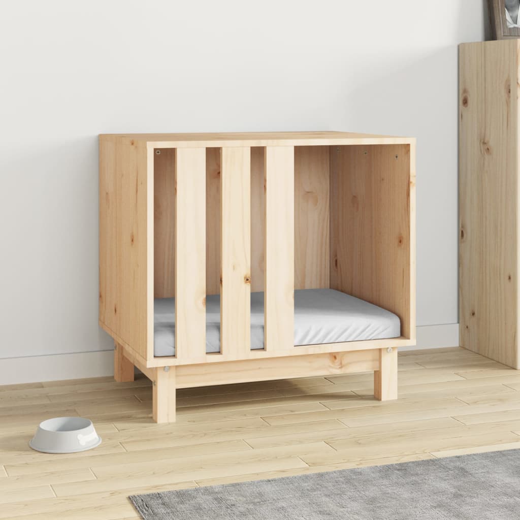 Vidaxl Dog House, 60X45X57 Cm, Solid Pine Wood