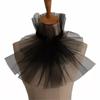 Eleganter Rüschen-Abnehmkragen für Damen Viktorianische Renaissance Halskrause Geschichtetes Netz Jabot Falscher Kragen Choker