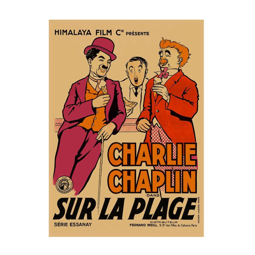 Retro Movie Illustration Poster for Bar, Cafe, or Dormitory Wall Decor
