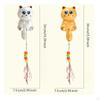 Interactive Electric Cat Teaser Toy | Nostainless Hook Installation, Colorful PomPoms and Tassels,