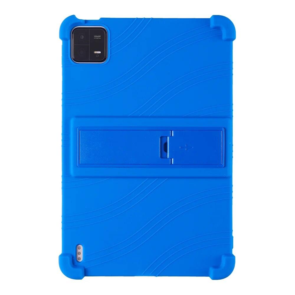 Silicone Case for For Xiaomi Pad 6/6Pro Soft with Adjustable Stand and Anti-impact Thickened Corners.