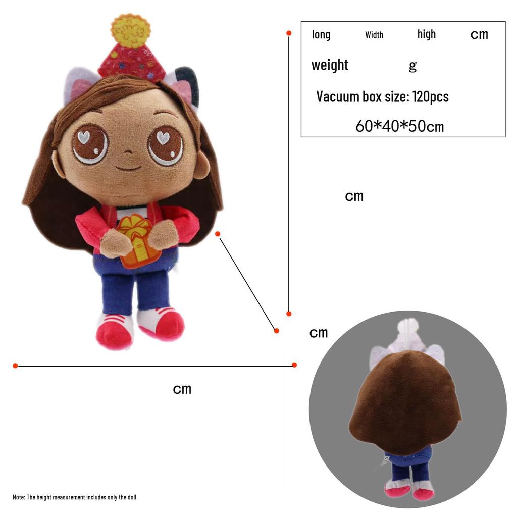 Gabby's Dollhouse European & American Early Education Plush Toy