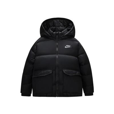 Kaz Tüyü Mont Bol Çok Yönlü Düz Siyah S-XL Çocuk Montları NY2342005GS-003