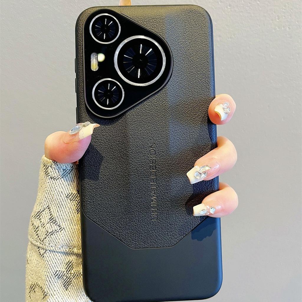 Kompatibel mit Huawei PURA70Pro Handyhülle, Lederbeschichtetes Mate70, All-inclusive Objektiv, Nova13