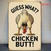 2D Flat Vintage Chicken Coop Metal Tin Sign  Funny Plaque Art Decor for HomeRestaurantBarCafe