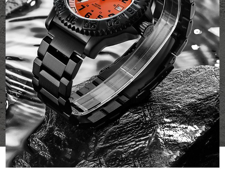 ADDIESDIVE Herren Sport Wasserdichte Quarz-Uhr mit Leuchtendem Zifferblatt.