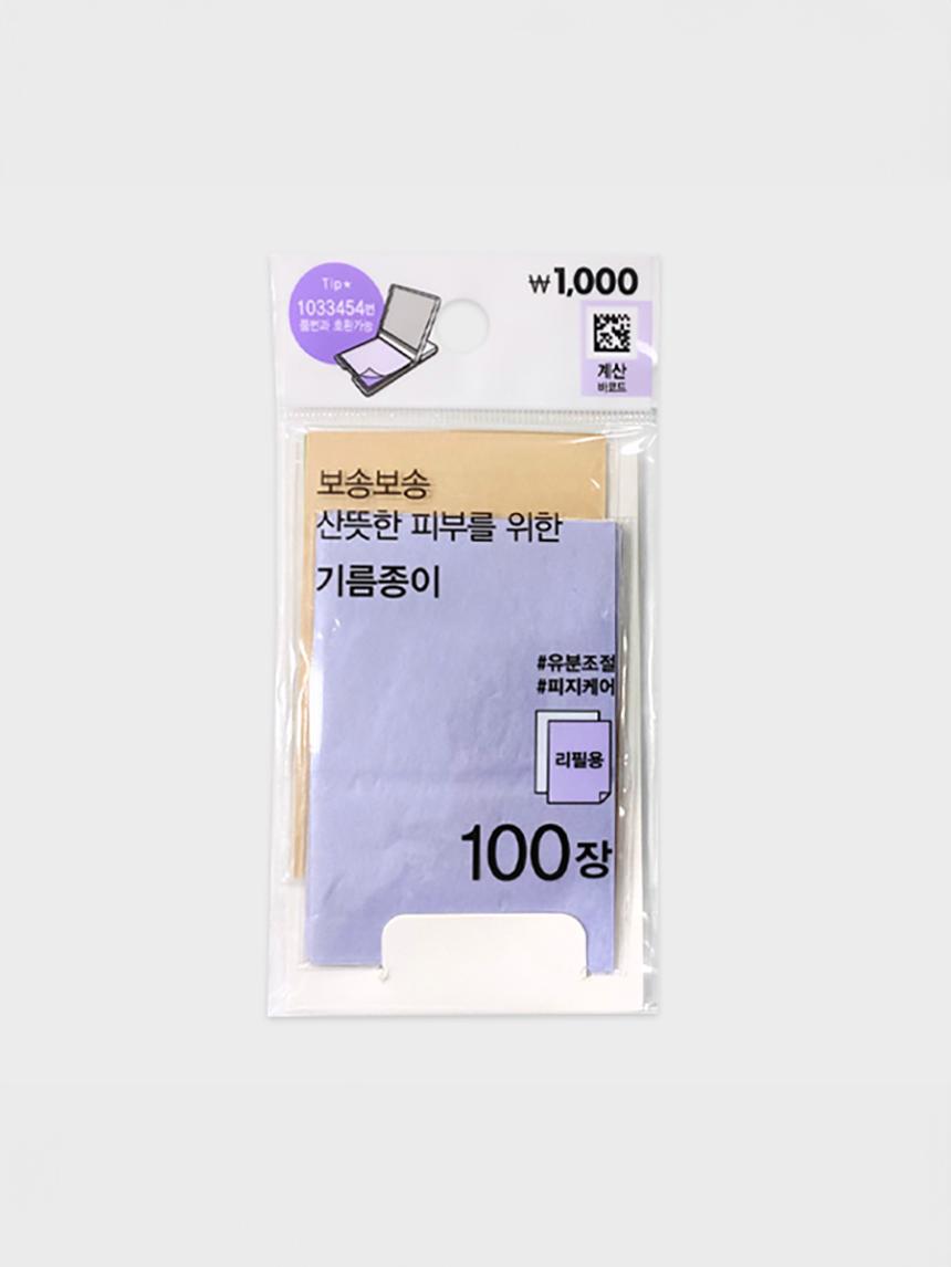 Сменные матирующие салфетки для лица, 100 шт. 1ea