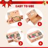 JOYFY 24 PCS Christmas Cookie Gift Baking Box with Window Auto-Popup for  Xmas Holiday Treat Boxes Containers with Tags