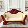 1:12 Scale Dollhouse Miniature Living Room Mahogany Sofa Armchair Coffee Table Set For Realistic Display