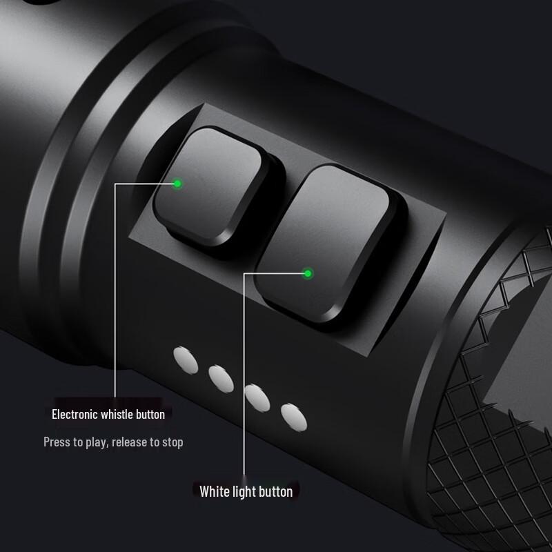 NEXTORCH P86 Rechargeable LED Flashlight with Electronic Whistle