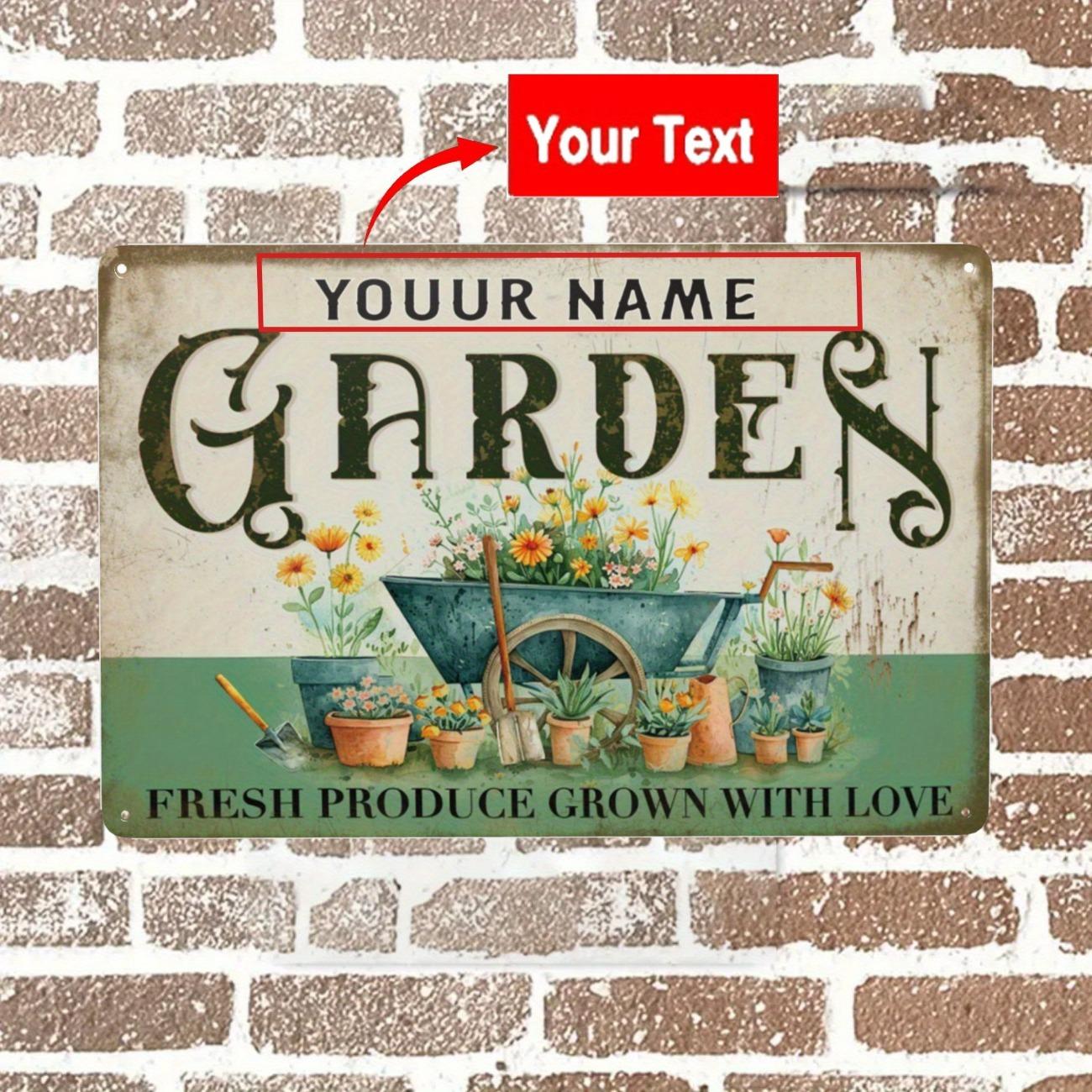 Personalized Custom Metal Sign Vintage Wall Art Home Farmhouse Garden Decoration белый