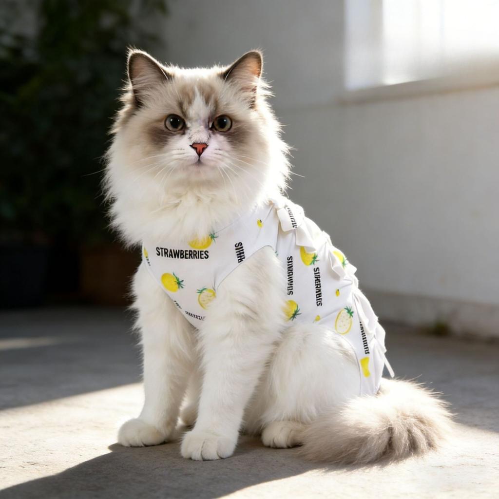 Cat Spaying Surgical Suit, Breathable Pure Cotton Clothes, Weaning Suit, Male Cat Protection Suit, Post-surgery Pet Care