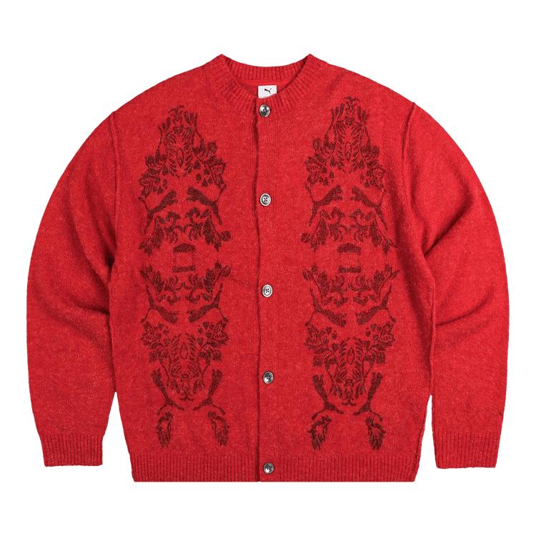 

Puma x Aries Knitted Cardigan Red Unisex Tops 627978-11 M