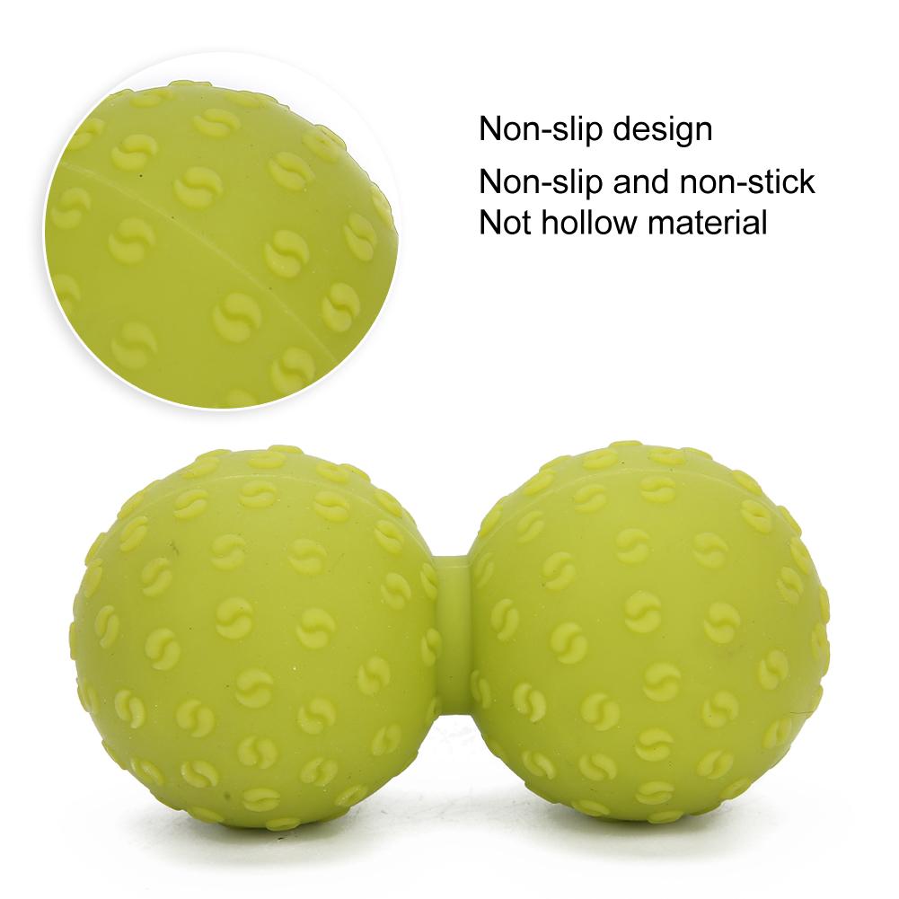 Double Massage Ball Leg Back Shoulder Muscle Release Deep Tissue Massage Yoga Gym Fitness BallGreen