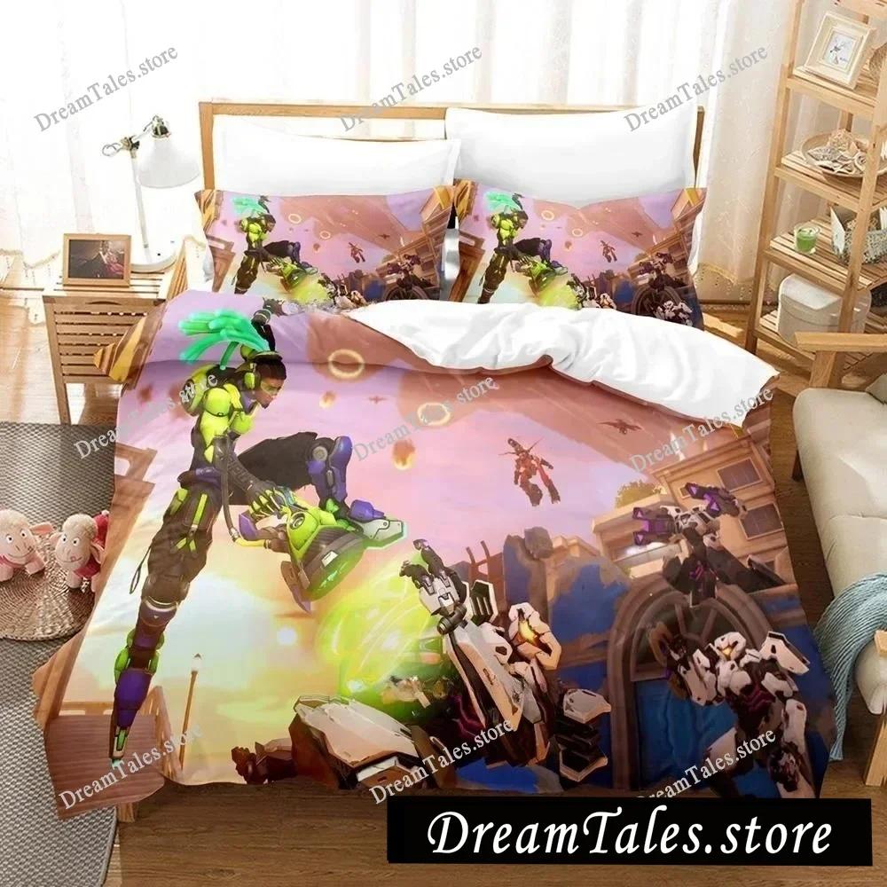 New Overwatch 2 Invasion Bedding Set Single Twin Full Queen King Size Bed Set Adult Kid Bedroom Duvet Cover Sets 3D Print Game
